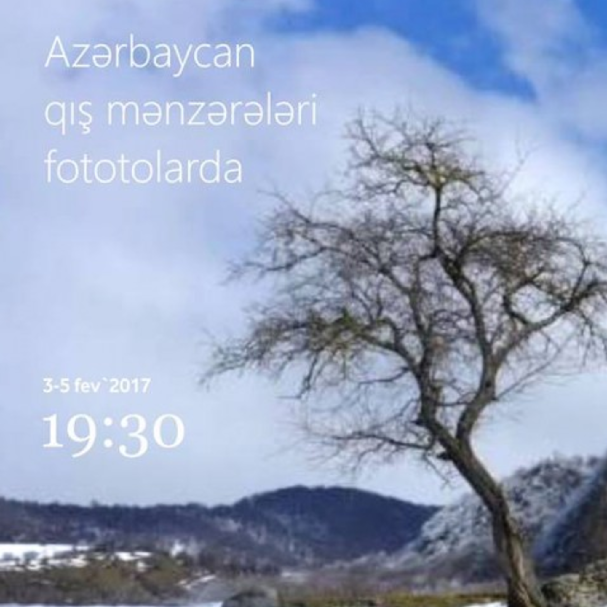 Photo exhibition Winter Landscapes of Azerbaijan