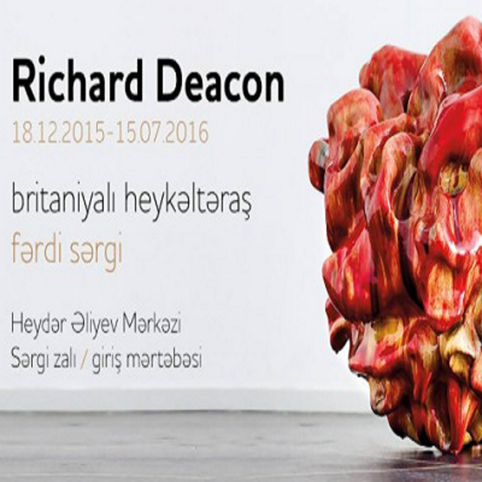 An exhibition of British sculptor Richard deacon of From other side